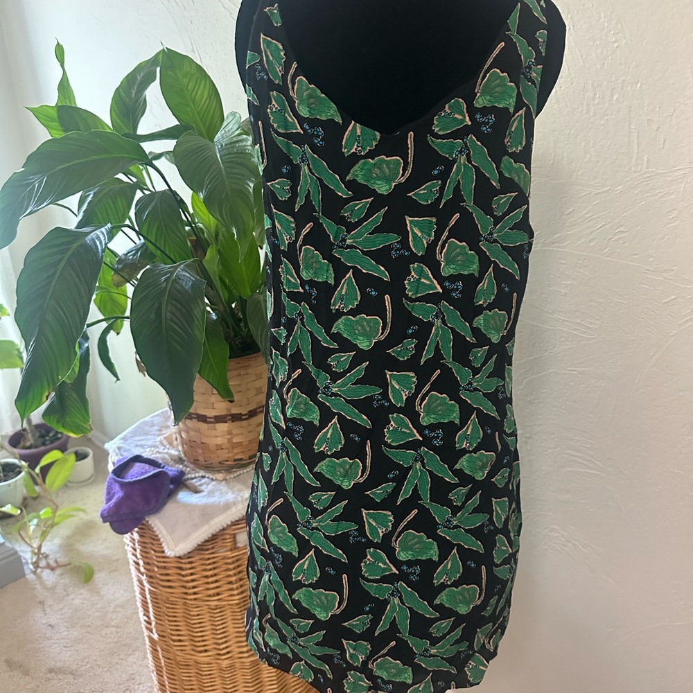 Urban Outfitters Black Dress with Green Accents